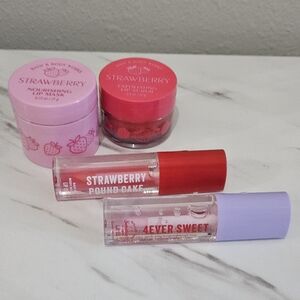 NEW💋Bundle (4) Strawberry Poundcake & 4Ever Sweet Lip Set *All Plastic Intact*